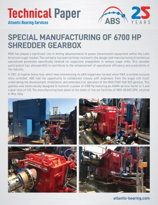 SPECIAL MANUFACTURING OF 6700 HP SHREDDER GEARBOX