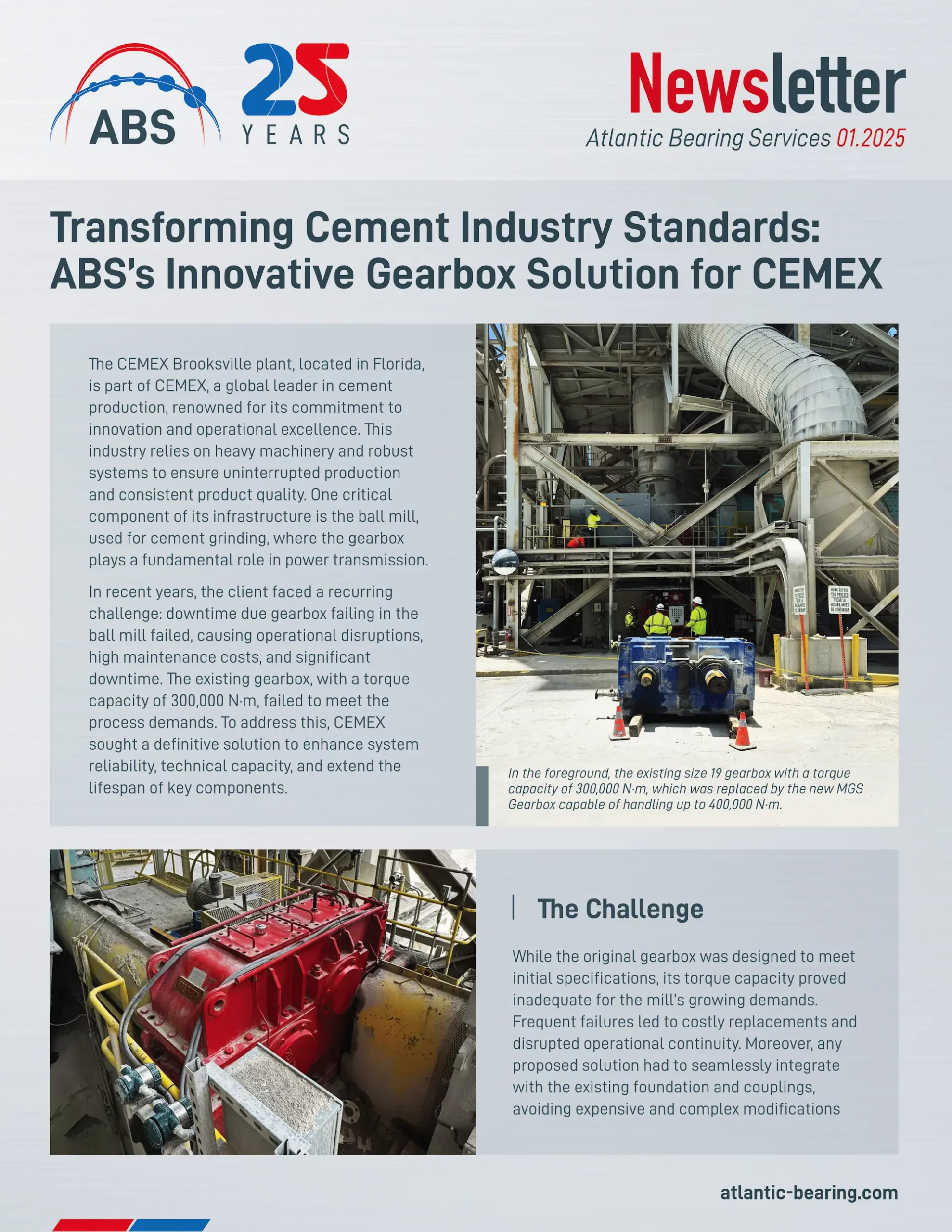 ABS’s Innovative Gearbox Solution for CEMEX - Newsletter