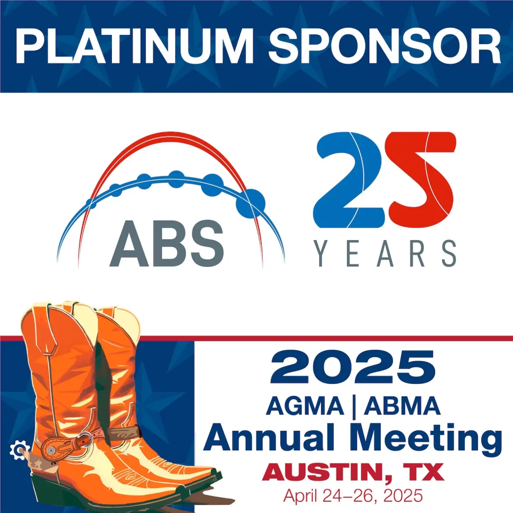 ABS, Platinum Sponsor of the 2025 AGMA/ABMA Annual Meeting